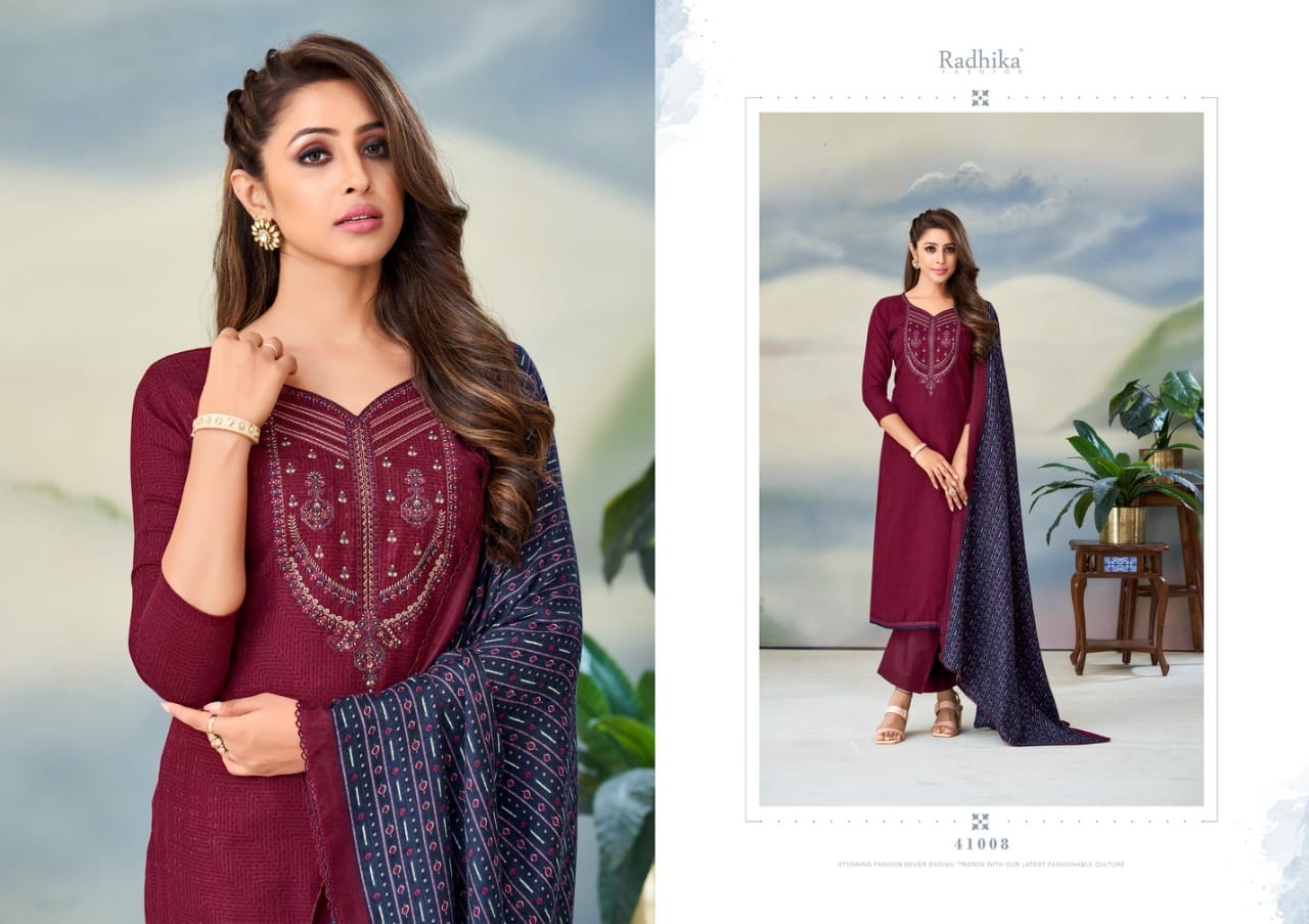 Radhika Sumyra Gulnaaz Pashmina Winter Wear Wholesale Dress Material Collection